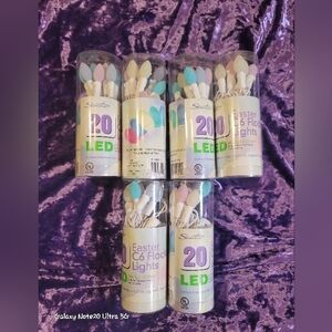 0874. Easter ~ C6 Floral LED Lights - Multicolor